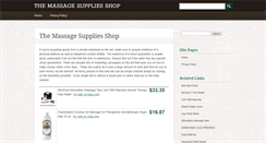 Desktop Screenshot of massagesuppliesshop.com